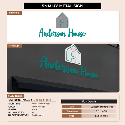 Custom Signs for Debbie Moore