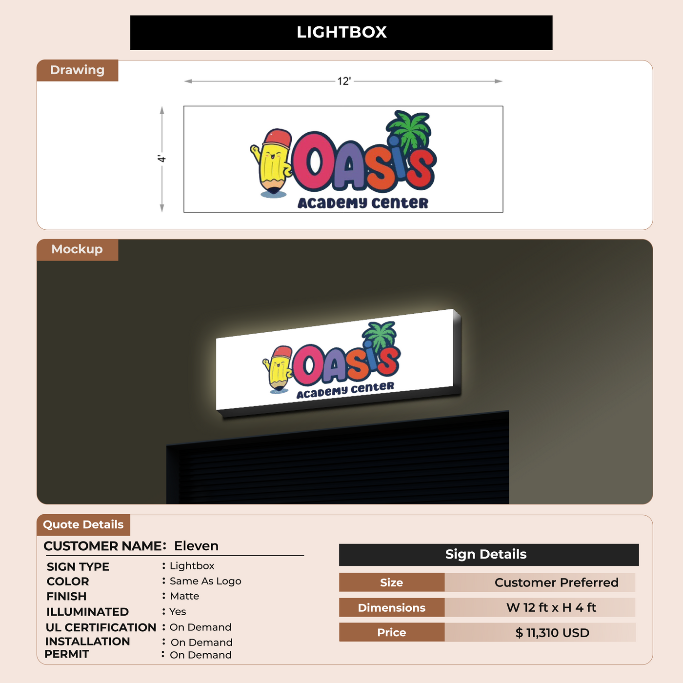 Custom Signs For Eleven