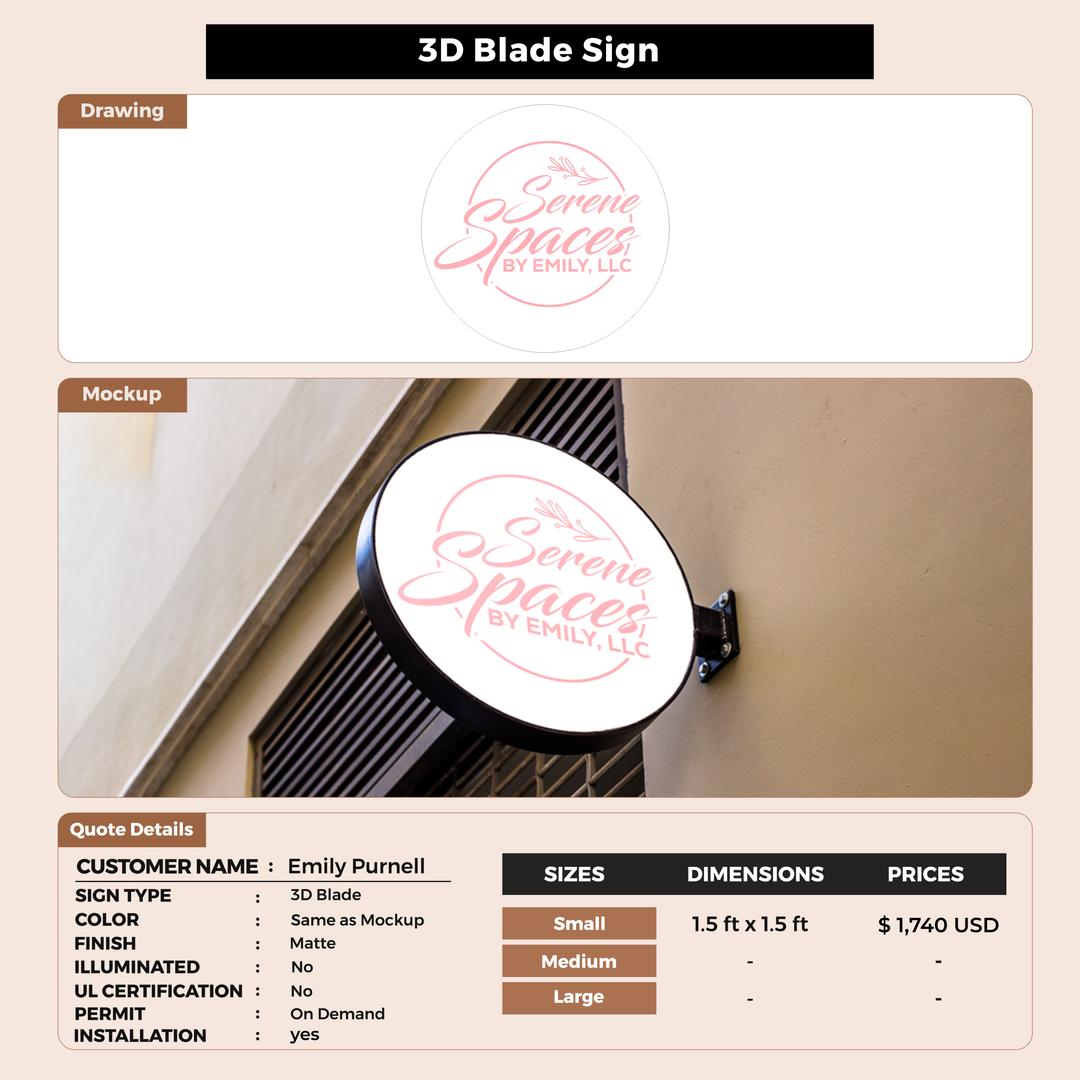 Custom Signs For Emily purnell
