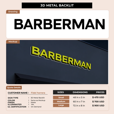 Business signage for Fidel herrera