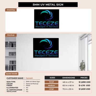 Business signage for Ganesh