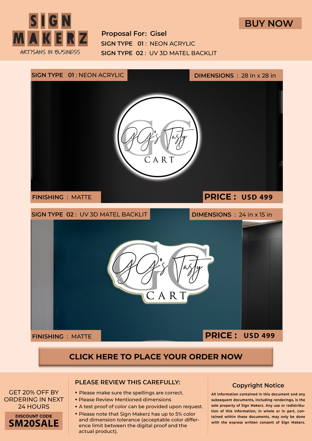 Business Signs for Gisel