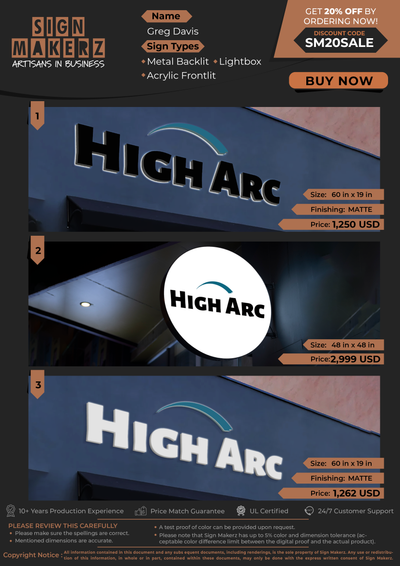 Business Signs for Greg Davis