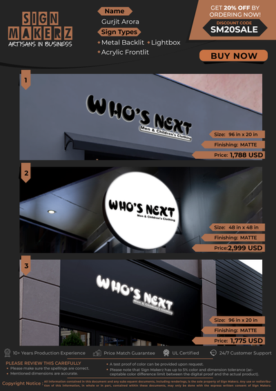 Business Signs for Gurjit Arora