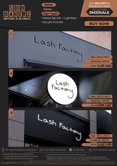 Business Signs for Hailee