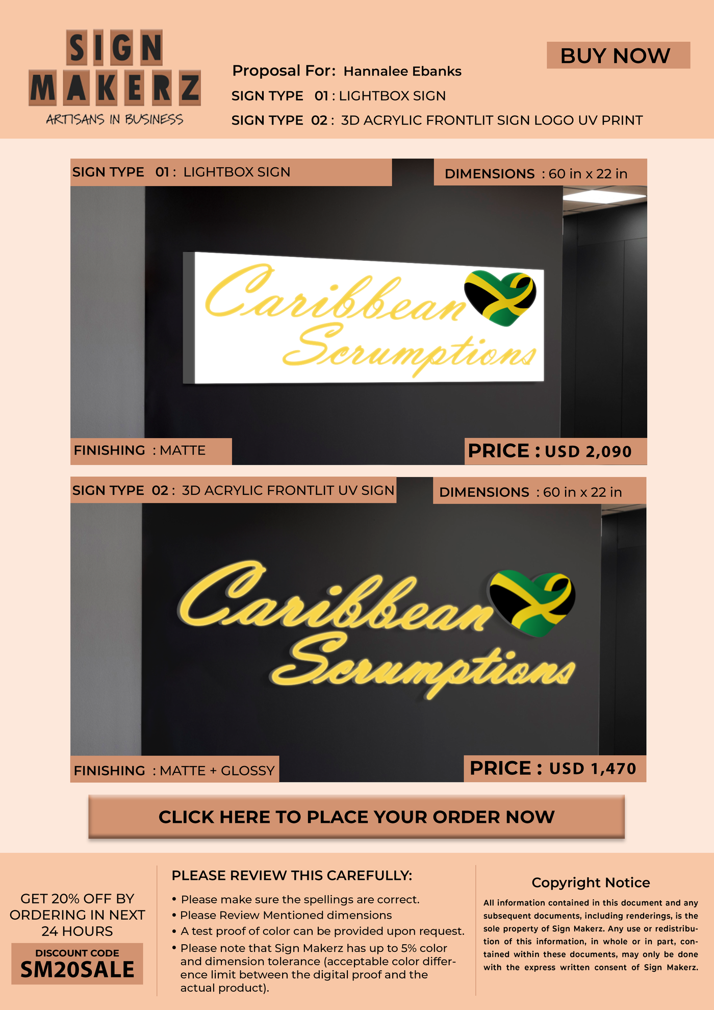 Business Signs for Hannalee Ebanks