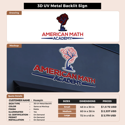 Custom Signs for Huseyin