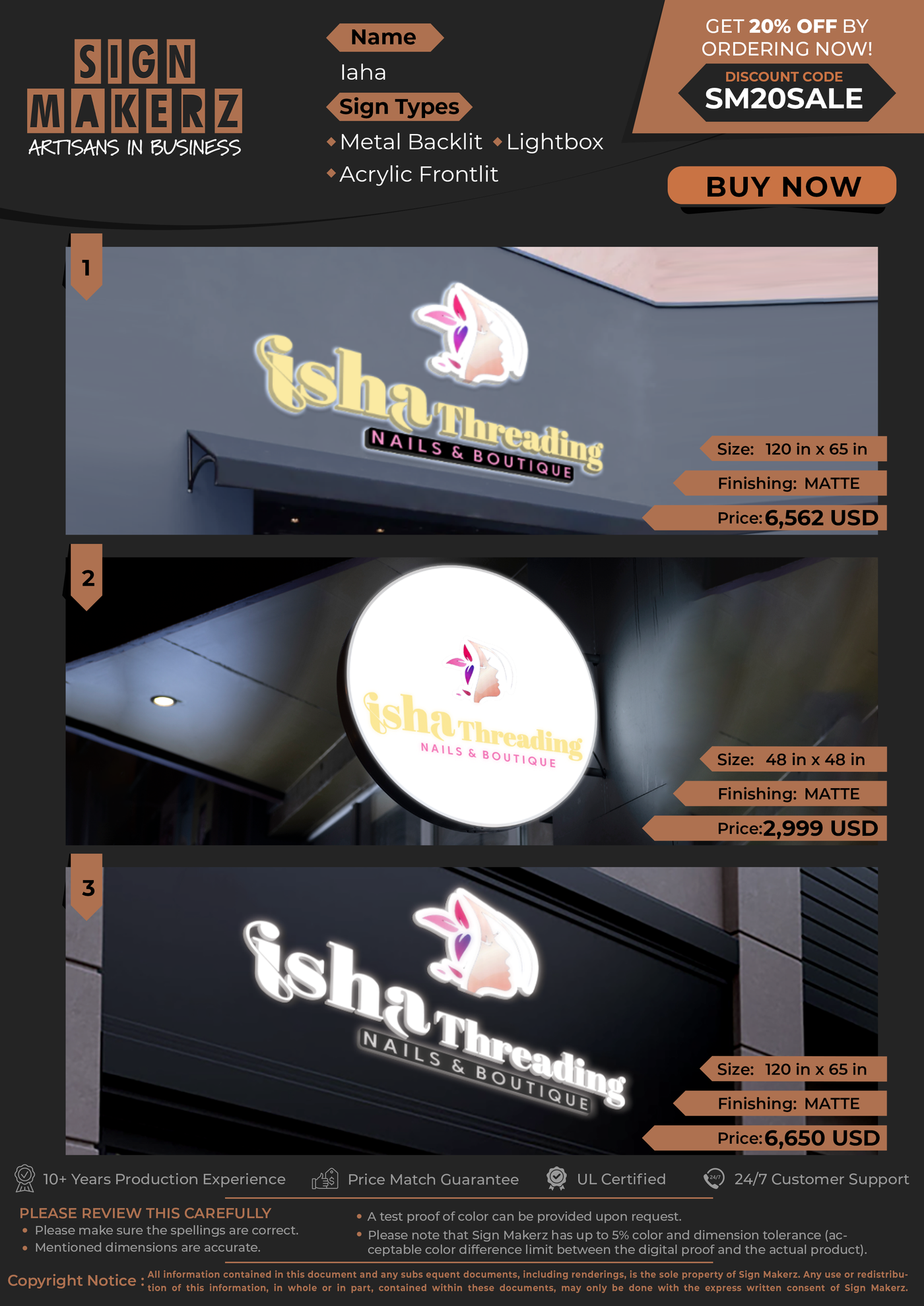 Business Signs for Iaha