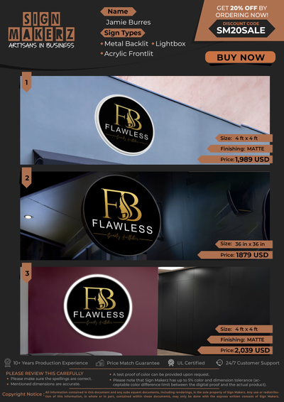 Business Signs For Jamie Burres