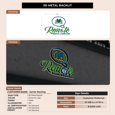 CUSTOM MOCKUP SIGN FOR Jamie Sterling