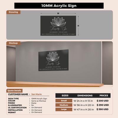 Custom Signs For Jan Marie