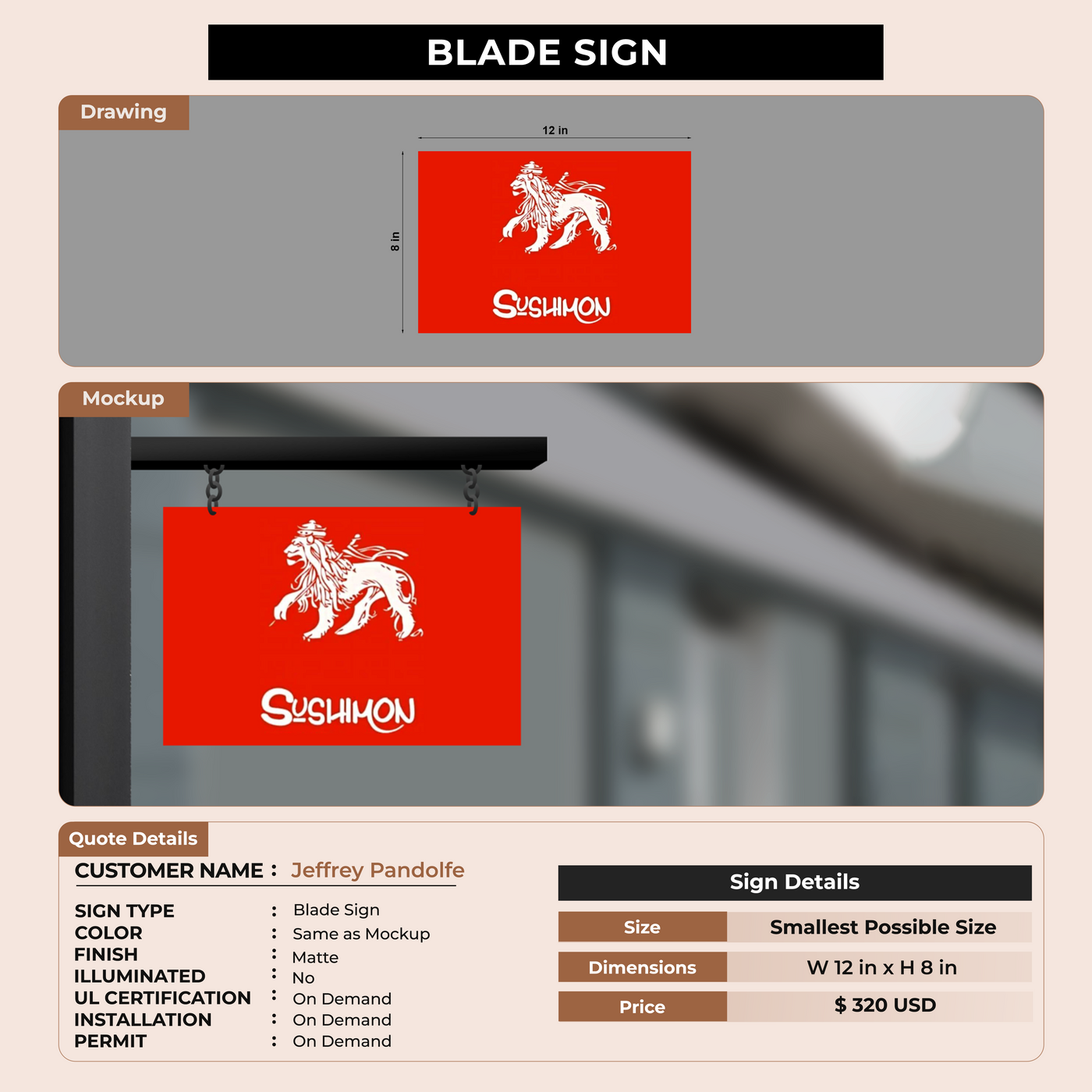Blade Sign for Jeffrey Pandolfe