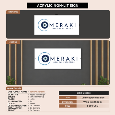 Custom Signs For Jenny Erickson