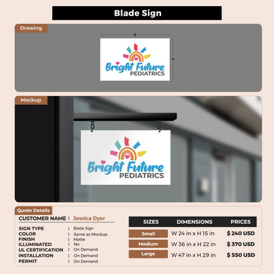 Custom Signs For Jessica Dyer