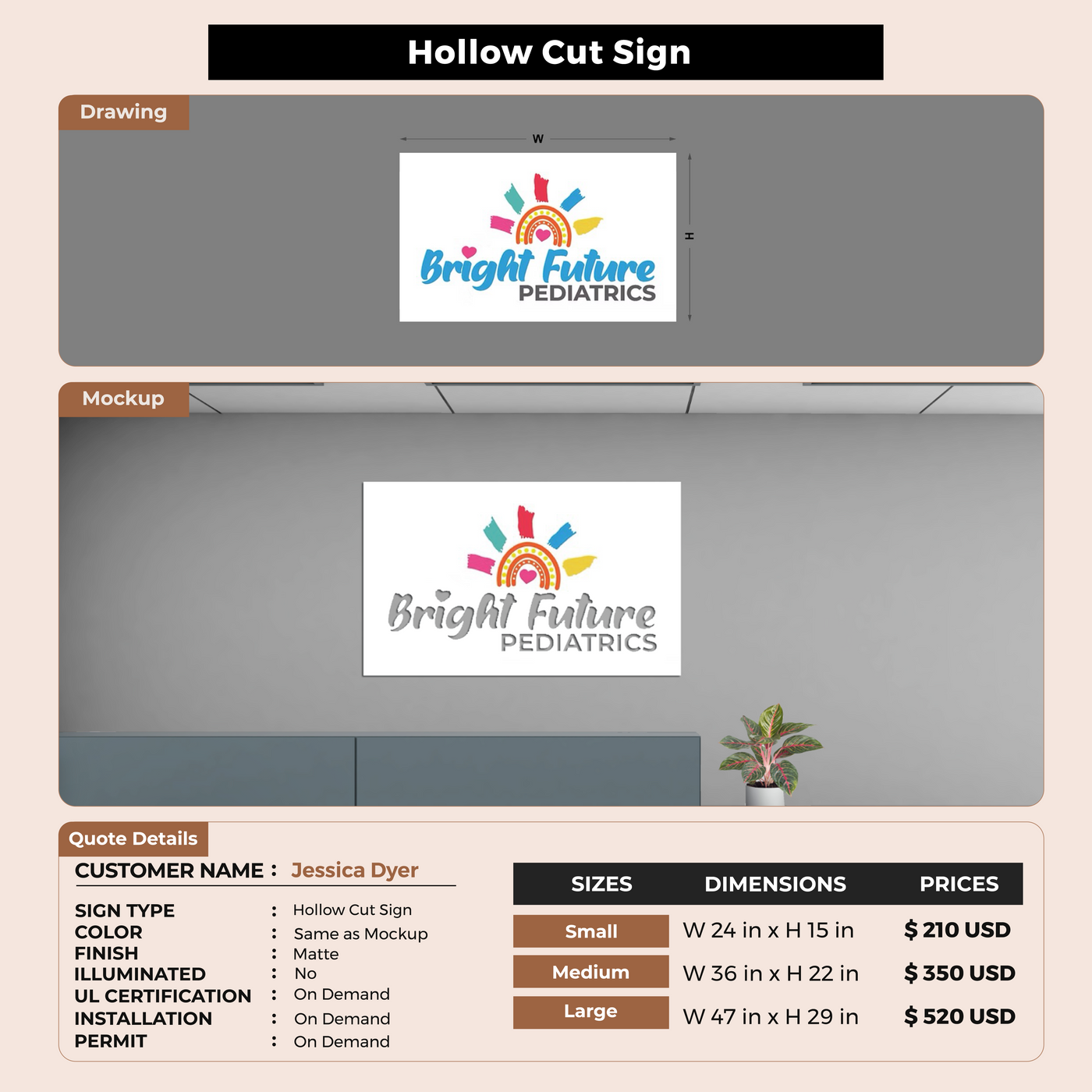 Custom Signs For Jessica Dyer