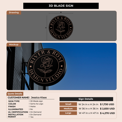 Business Signage for Jessica Klaas