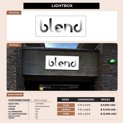 Business signage for John Lloyd