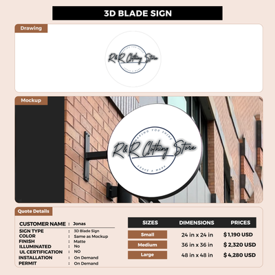 Business Signage for Jonas