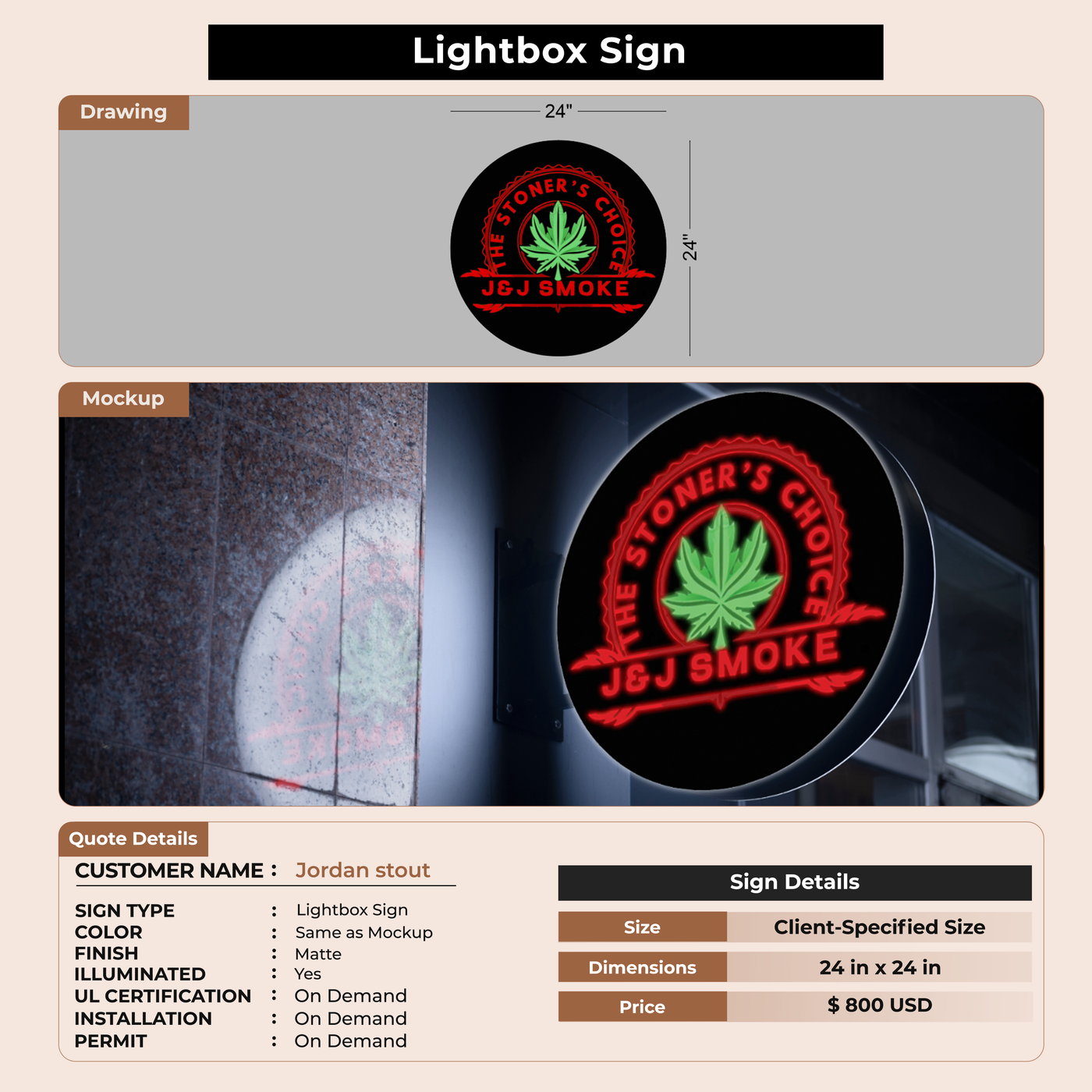 Lightbox for Jordan stout