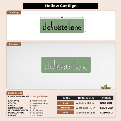 Custom Signs For Jordyn Bjerke
