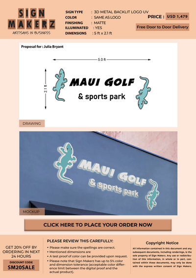 Custom Signs for Julia Bryant