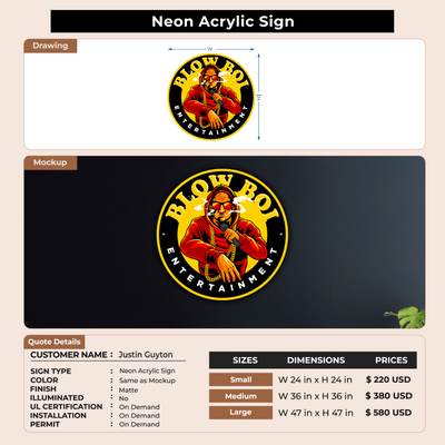 Custom Signs For Justin Guyton