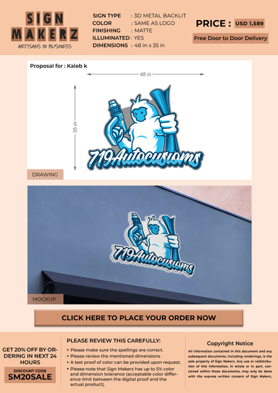 Business Signs for Kaleb k