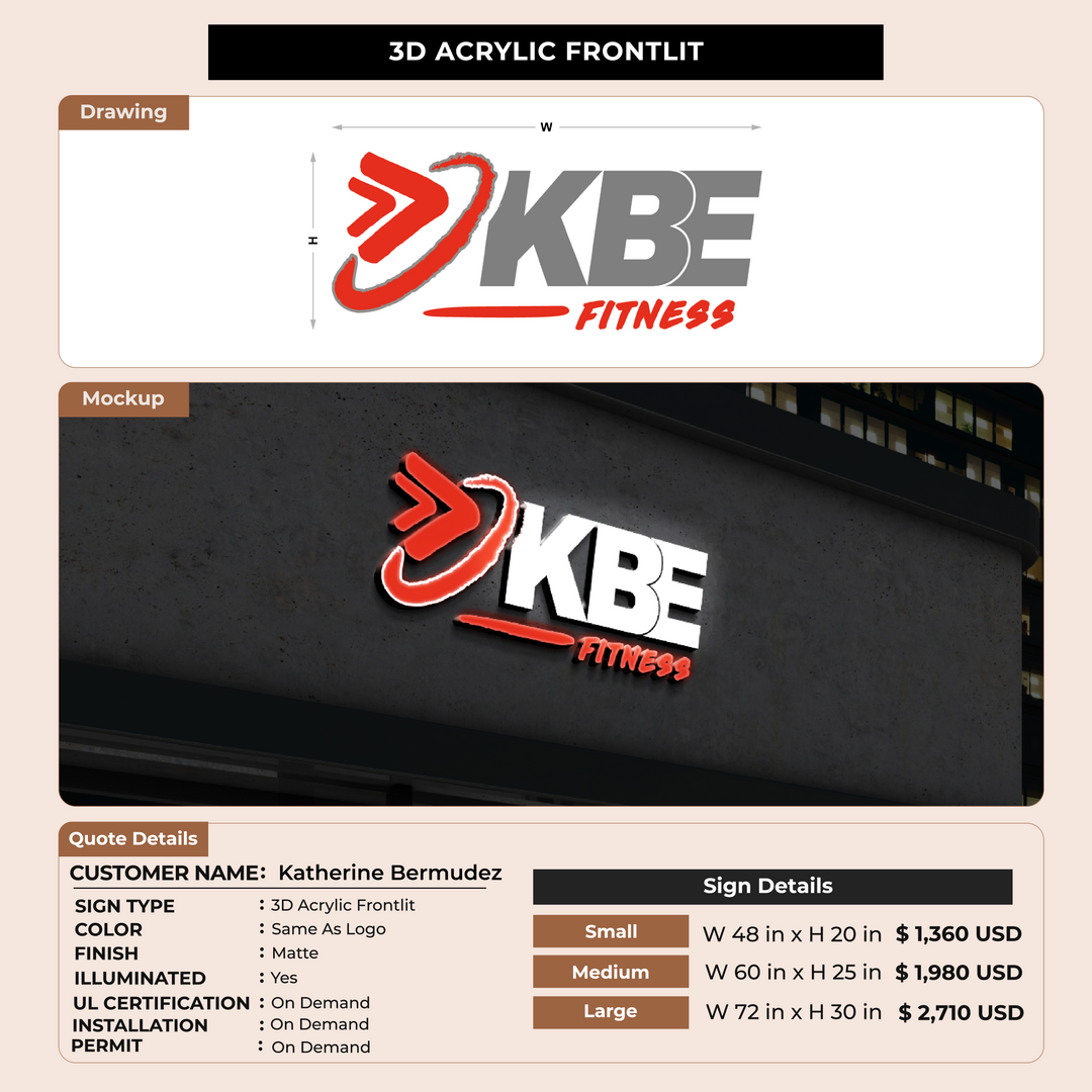 Custom Signs for Katherine Bermudez