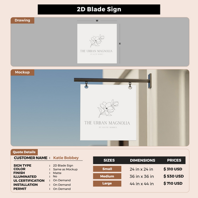 Blade Sign for Katie Bobbey