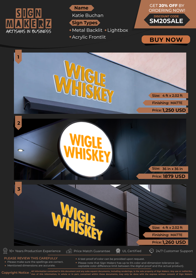 Business Signs For Katie Buchan