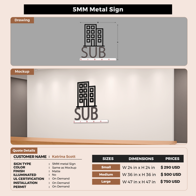 Custom Signs For Katrina Scott