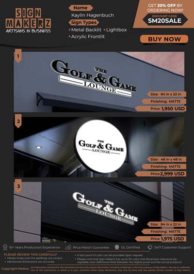 Business Signs for Kaylin Hagenbuch