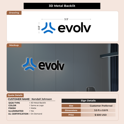 Business signage for Kendall Johnson