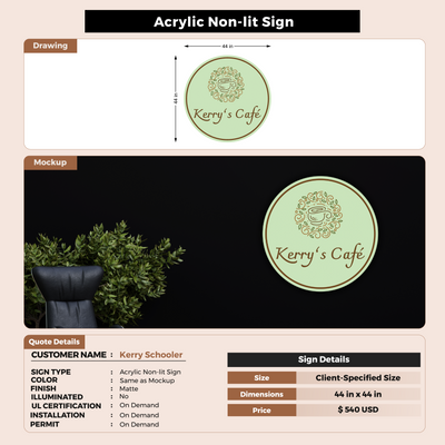 Business signage for Kerry Schooler