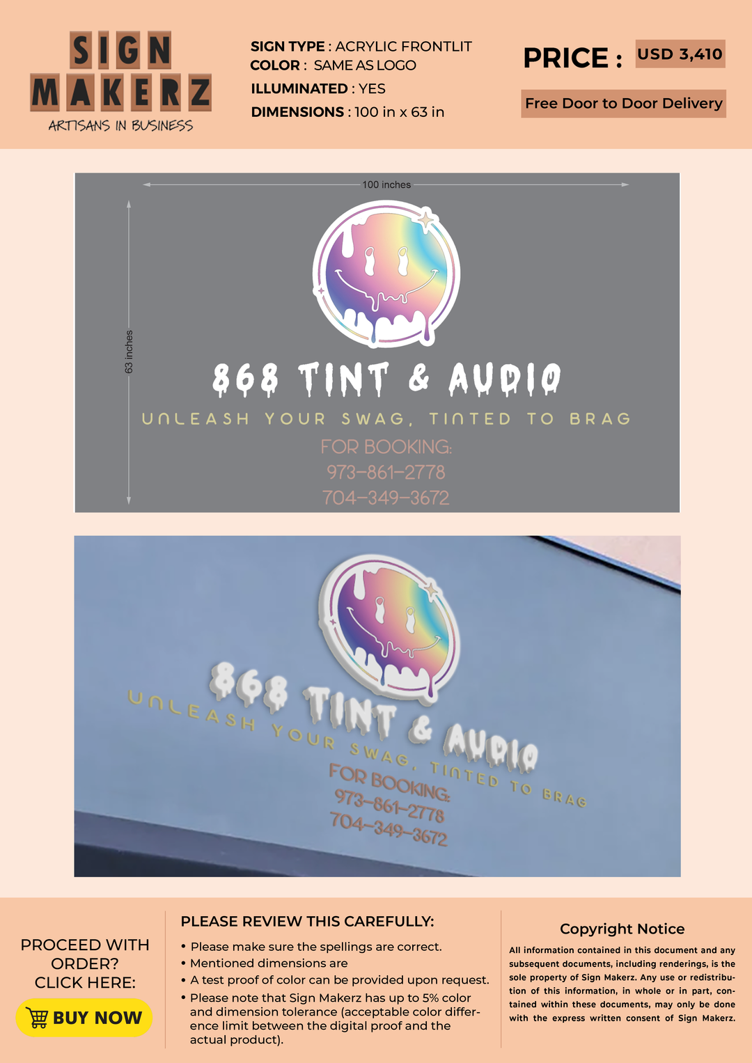 3d acrylic frontlit Kevon Doolal