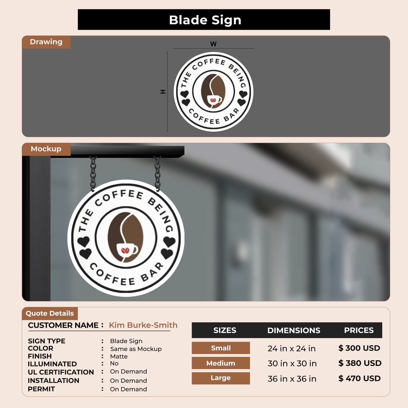Blade Sign for Kim Burke-Smith