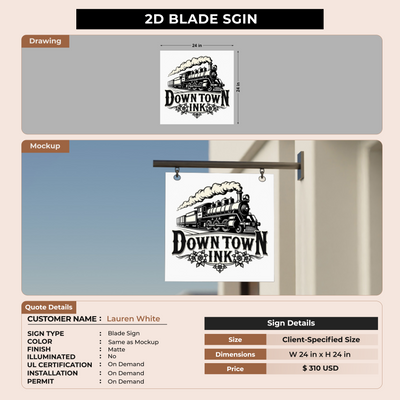 Business Signage for Lauren White