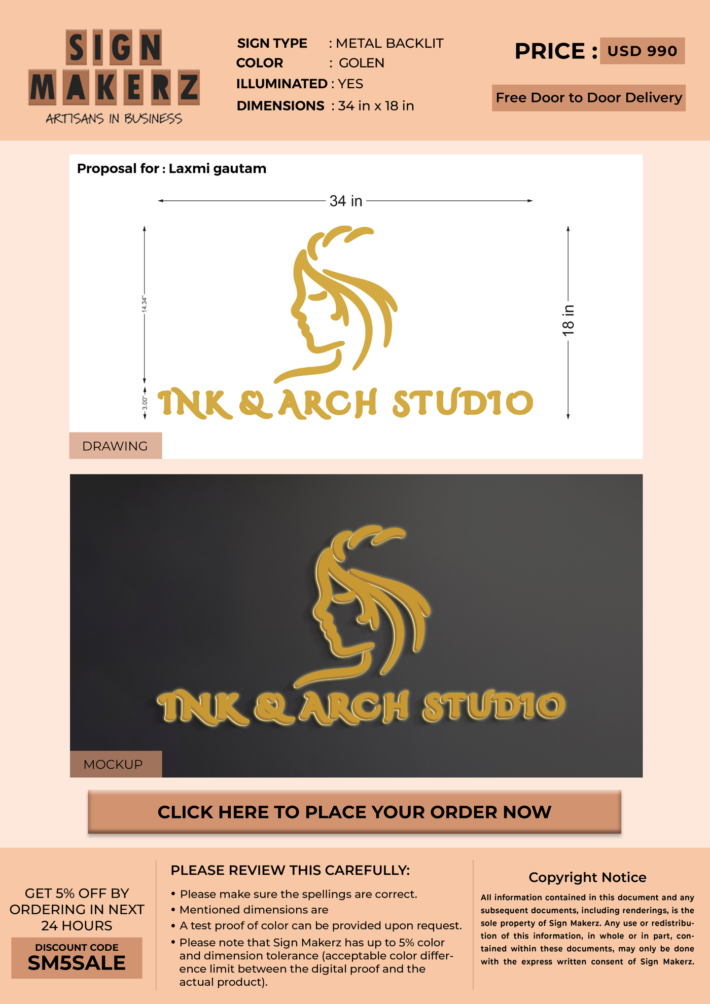 Business Sign for Laxmi gautam