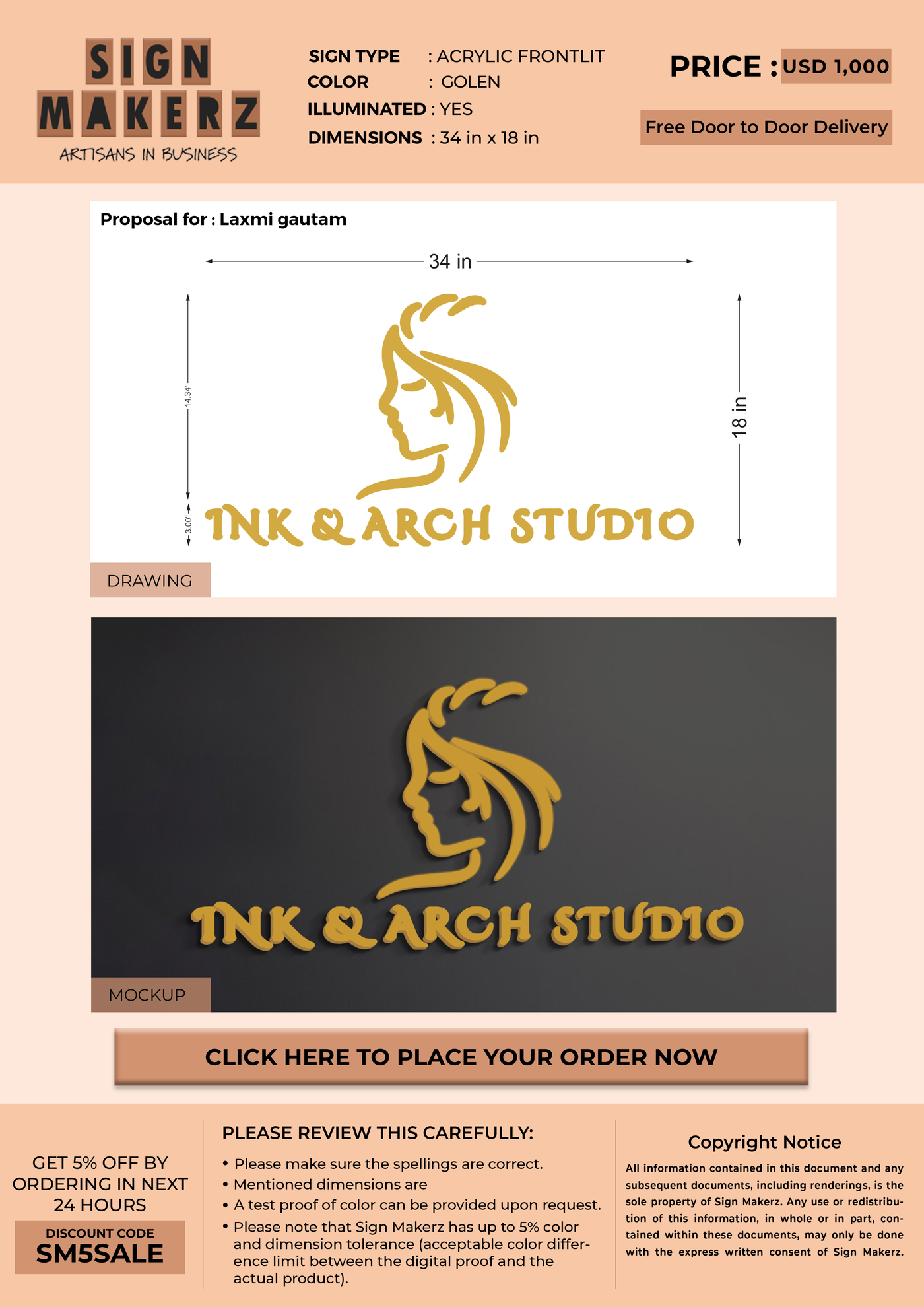 Business Sign for Laxmi gautam