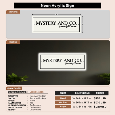 Custom Signs For Legna Mazon