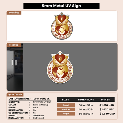 Business Signs for Leon Perry Jr.