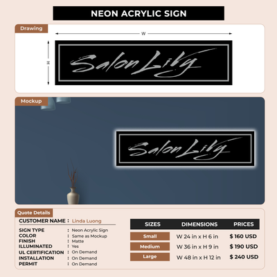 Custom Sign For Linda Luong