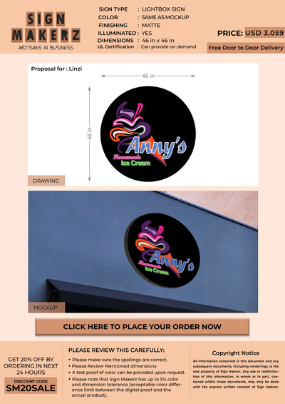 Business Signage for Linzi