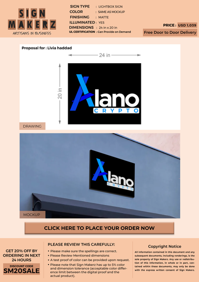 Business Signage for Livia haddad