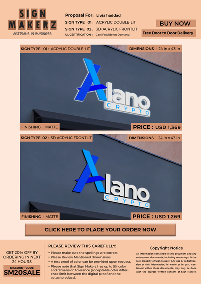 Business Signage for Livia haddad