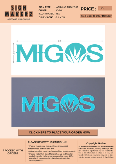 Custom Signs for Sergio