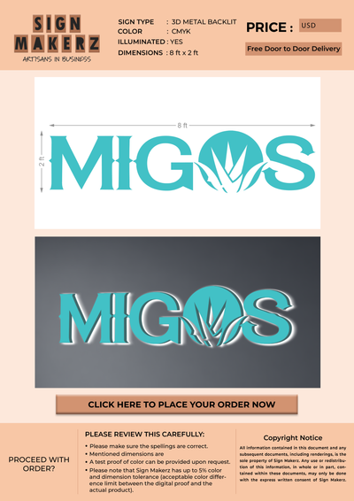 Custom Signs for Sergio