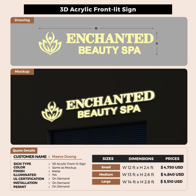 Custom Signs For Maeve Duong