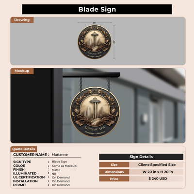 Blade Sign for Marianne