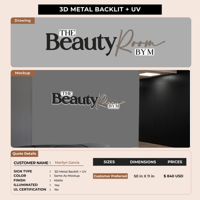 Business signage for Marilyn Garcia